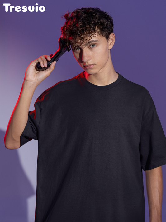 Plain Black Oversized Premium Tshirt